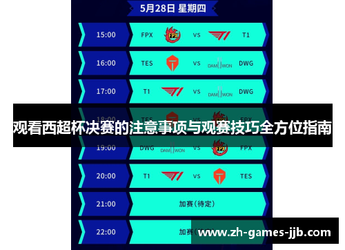 观看西超杯决赛的注意事项与观赛技巧全方位指南 观看西超杯决赛的注意事项与观赛技巧全方位指南